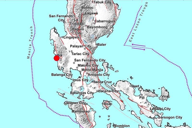 Magnitude 4.8 quake rocks Zambales