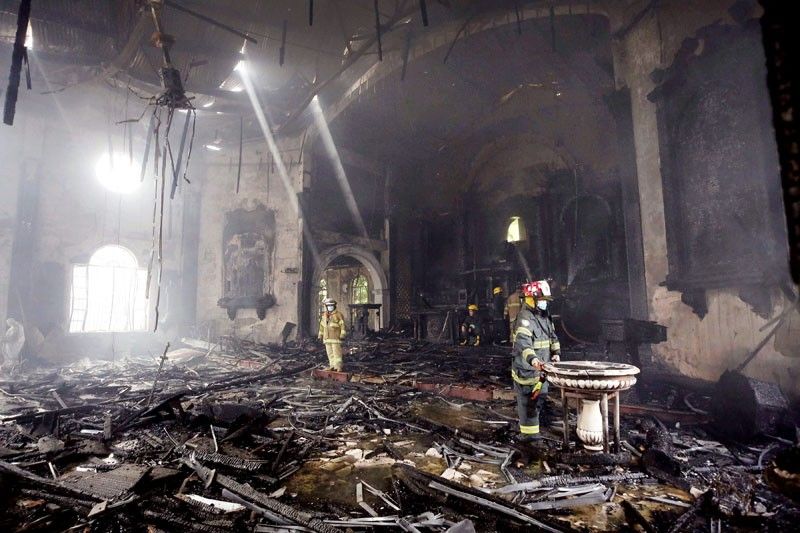 Fire guts Pandacan church