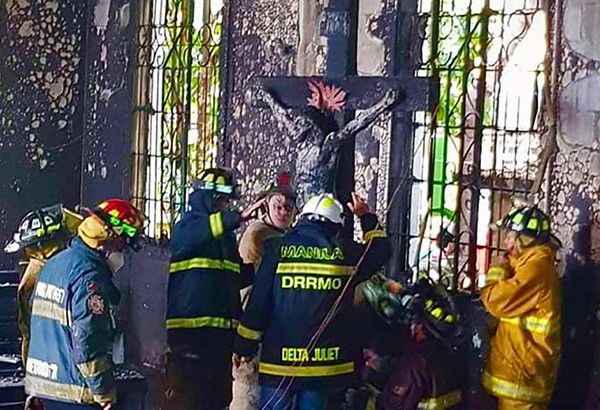 Consecrated hosts found intact at burned Pandacan church
