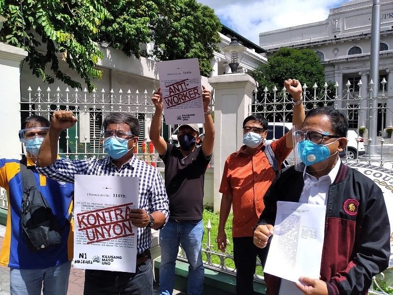 Ika-9 na petisyon vs anti-terror law inihain ng labor groups sa Korte Suprema