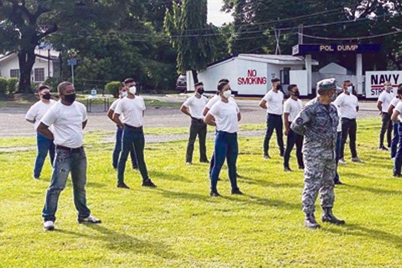 Winwyn sumabak na sa military training