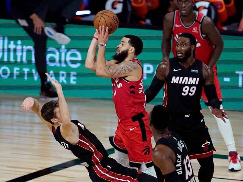 VanVleet drops career-best 36 points as Raptors cool Heat