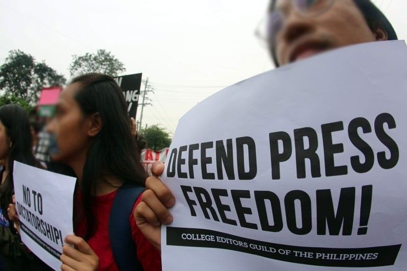 â��Duterte continues to respect press freedomâ��