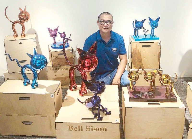 Bell Sisonâ��s fun world of sculpted cats and dogs