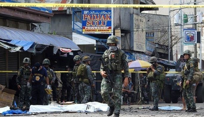 14 katao nasawi, 76 sugatan sa Jolo twin bombing