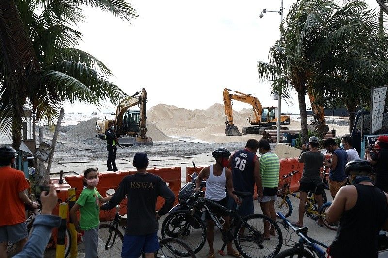 DILG: Manila Bay 'white sand' project pwede ihinto kung mapanganib talaga