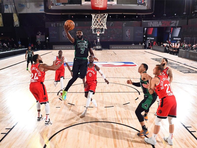 Celtics dominate to push defending champions Raptors to brink