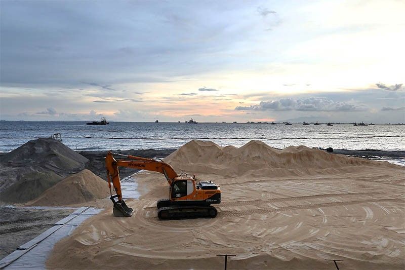 DOH: Crushed dolomite on Manila Bay bigger than dust, won't pose health risks