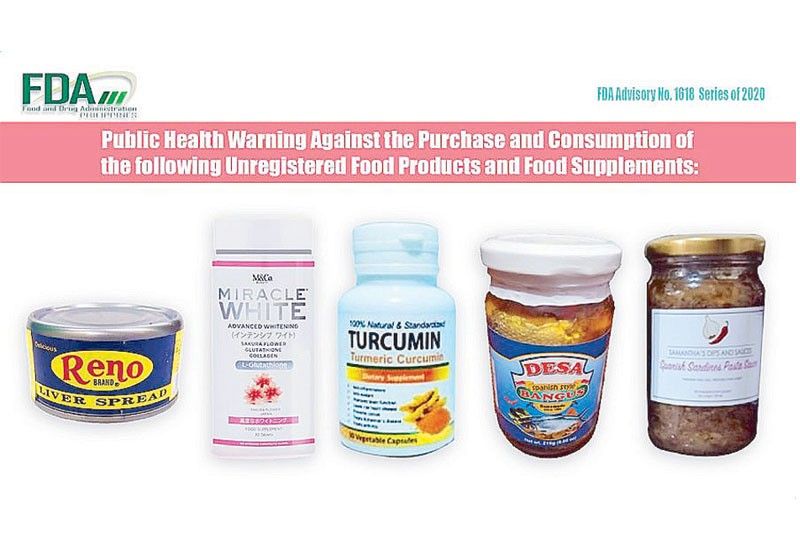 FDA warns vs unregistered products