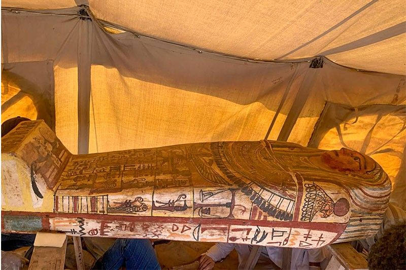 Egypt discovers 14 ancient sarcophagi at Saqqara