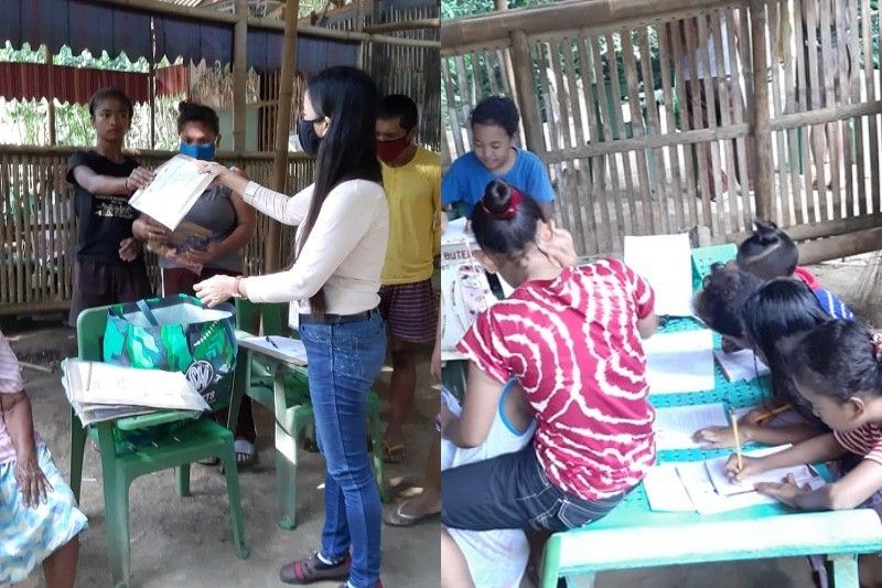 Taal-hit Aeta community learners resume classes through hand-delivered modules