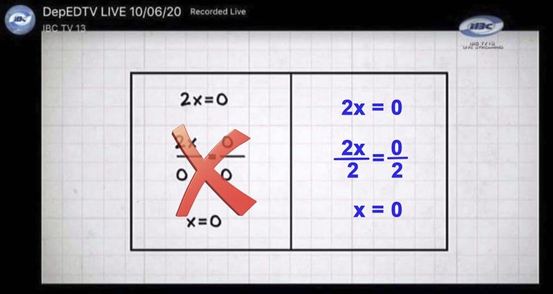 'Lessons learned': DepEd sorry over mistake in Math solution on broadcast lesson