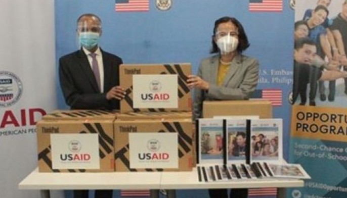 US gov't donates laptops, learning materials to DepEd to support out-of-school youth