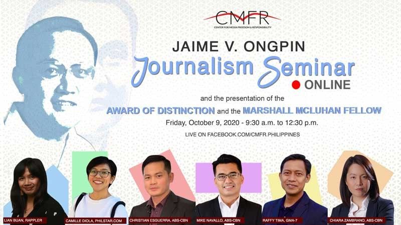 LIVE: CMFR Jaime V. Ongpin Journalism Seminar
