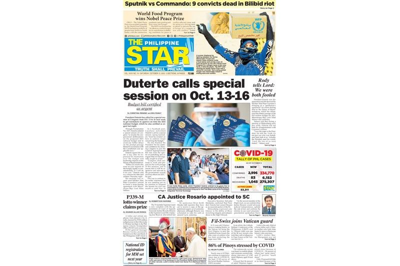 The STAR Cover for (October 10, 2020)