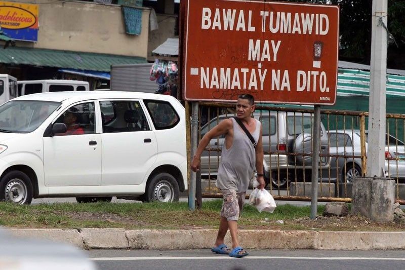 Nakalapas sa jaywalking midaghan