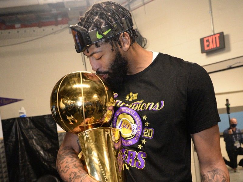 Lakers' Davis relishes first NBA title after turmoil, trade