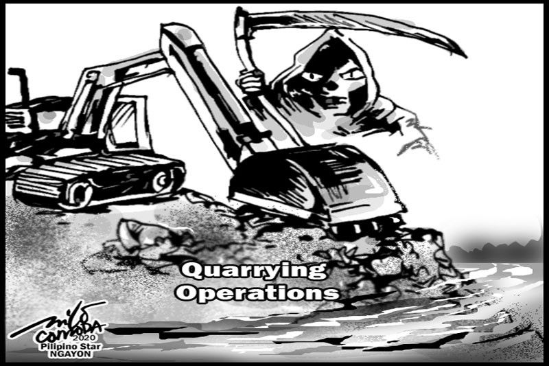 EDITORYAL - Itigil ang quarrying