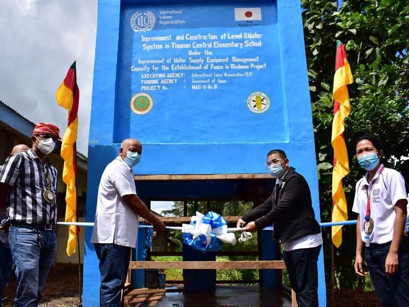 Japan, ILO help put up water system for South Upi school