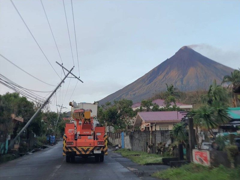 Meralco works to restore power in typhoon-hit areas