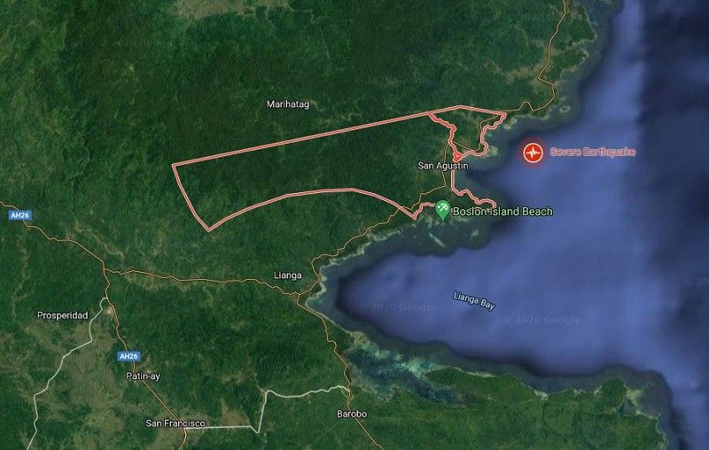 Magnitude 6 na lindol naitala bandang Surigao del Sur; pinsala inaasahan