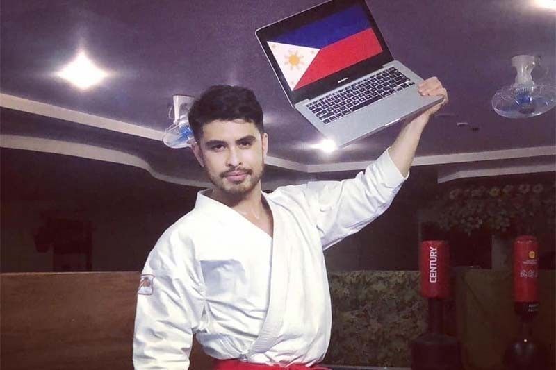 Delos Santos scoops up 22nd online karate gold