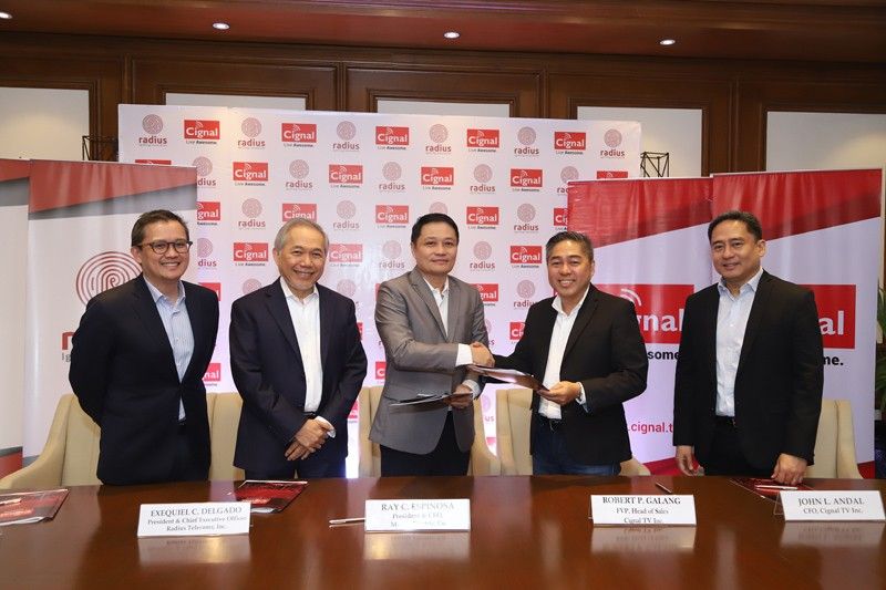 Cignal TV, Radius Telecoms launch newest fiber broadband provider