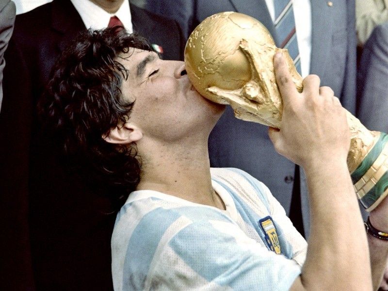 In the hands of God: Maradona, football legend, 60