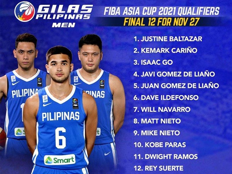 Gilas Pilipinas on X: FIBA Asia Cup 2021 Qualifiers (November 27