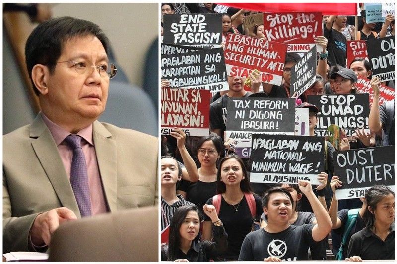Makabayan bloc sang-ayon kay Lacson 'gawing krimen' red-tagging sa mga kritiko