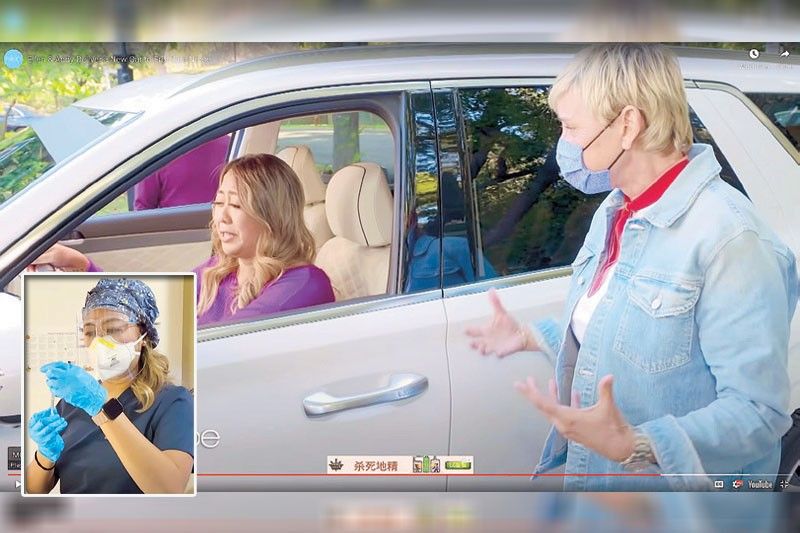 Ellen gifts Pinay nurse with new SUV
