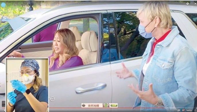 Ellen gifts Pinay nurse with new SUV