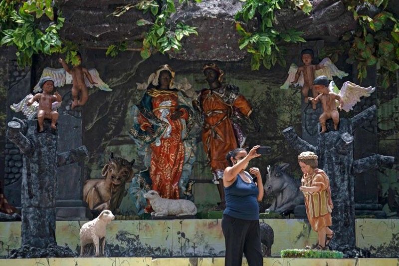 Black Jesus born in burnt Amazon at Brazil church manger