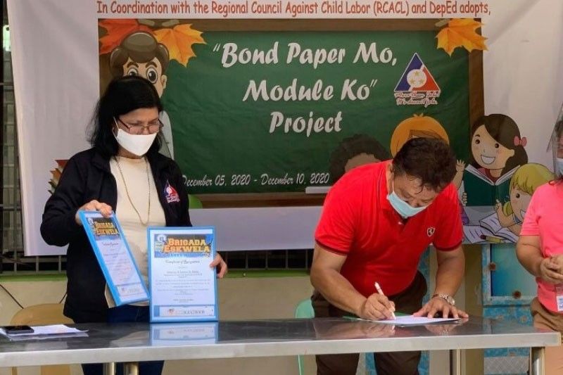 3 public schools get reams of bondpaper, hygiene kits