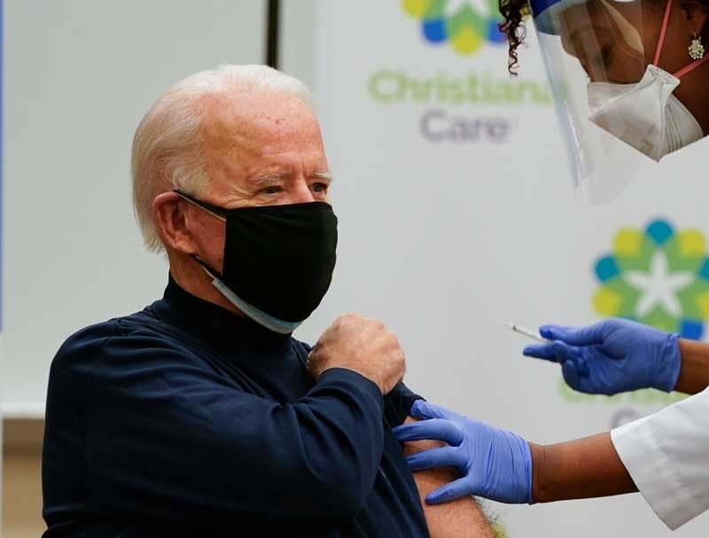 Biden receives COVID-19 vaccine live on TV