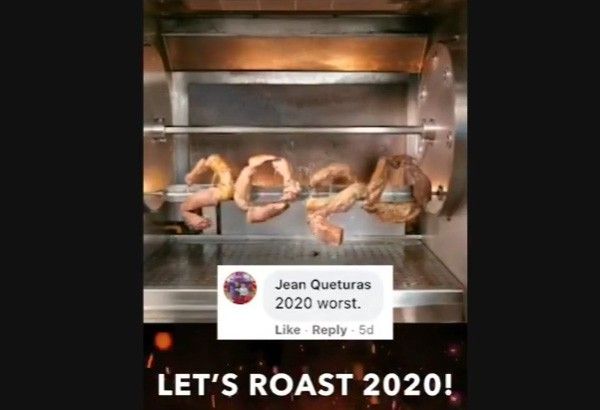 Restaurant chain roasts 2020 â literally