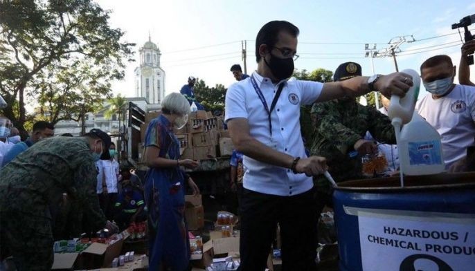 Manila destroys fake meds, beauty products
