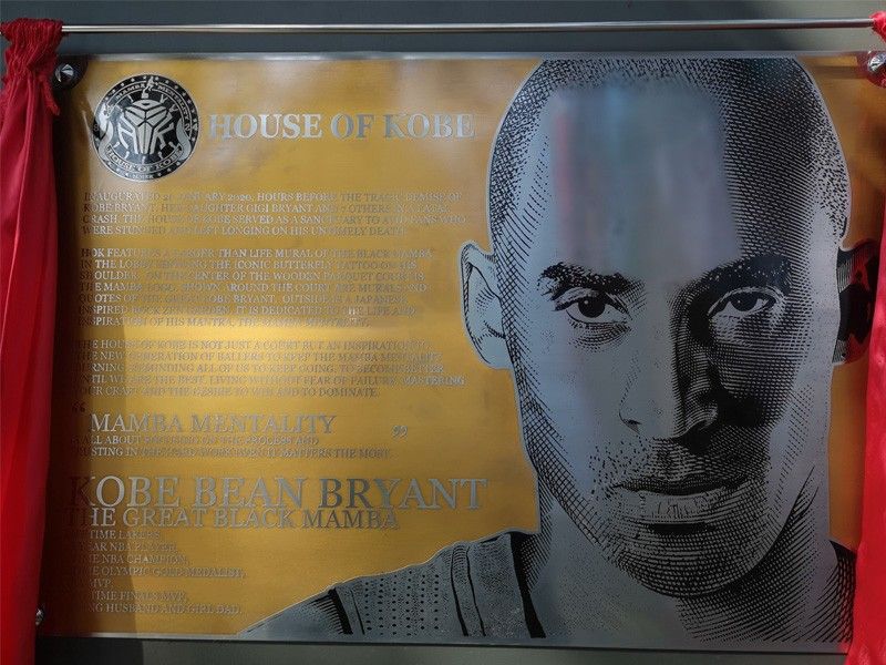 Valenzuela's 'House of Kobe' commemorates NBA legend on first death anniversary