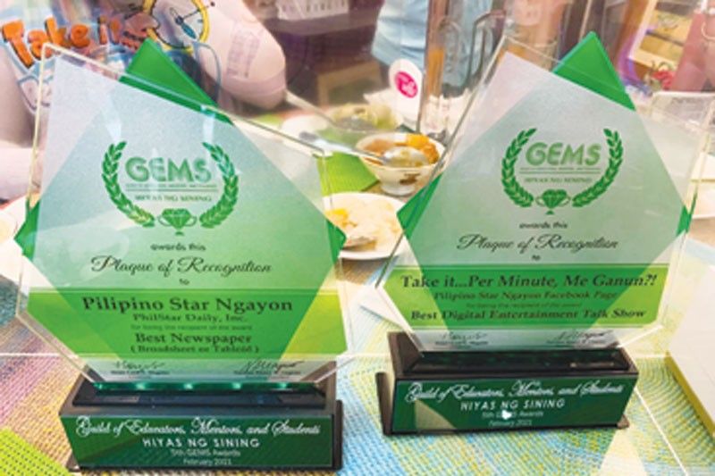 PSN at Take It... Best Newspaper at Best Digital Entertainment Talk Show, nagpasalamat sa GEMS