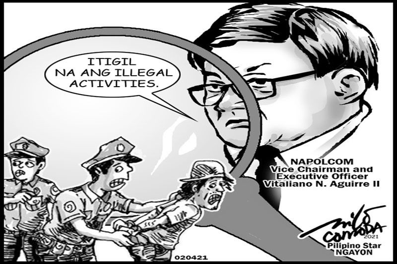 EDITORYAL - Babala sa mga pulis na may illegal activities