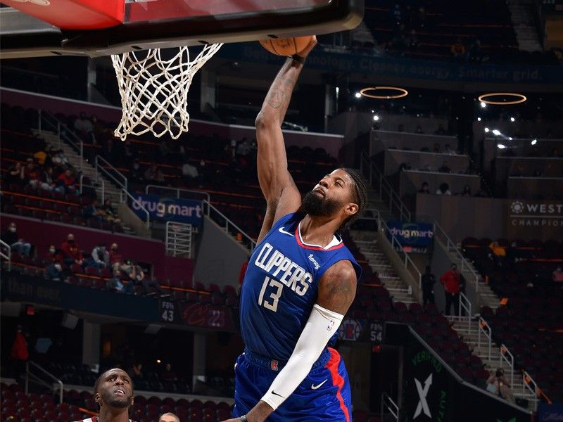 George rebounds from tough loss as Clippers cruise past Cavaliers