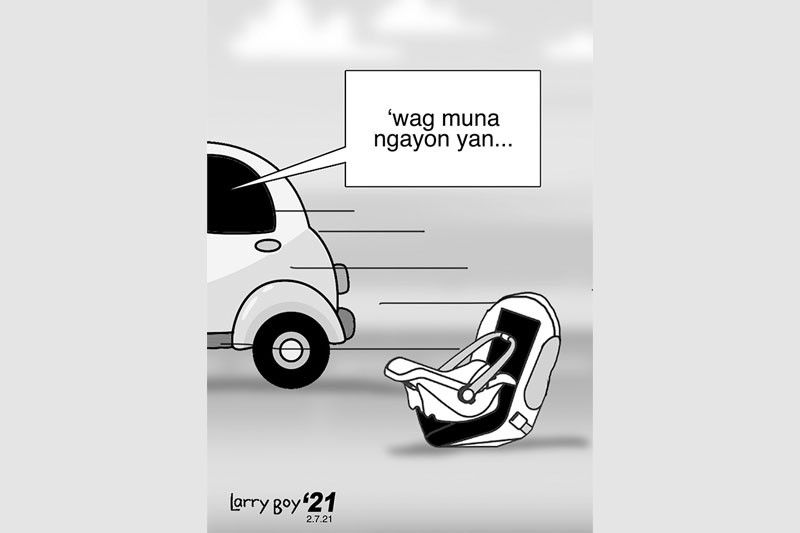 EDITORYAL - Child Car Seat Law âwag munang i-implement