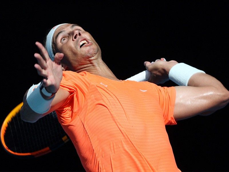 Improving Nadal plays best set yet to down Fognini