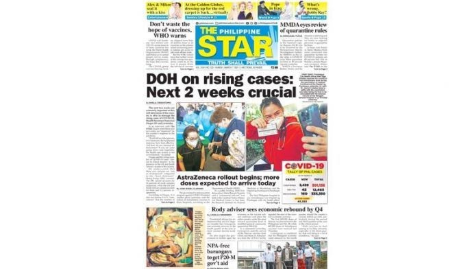 The Star Cover March 7 2021 Philstar Com