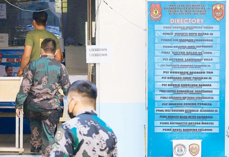 Binondo station under quarantine