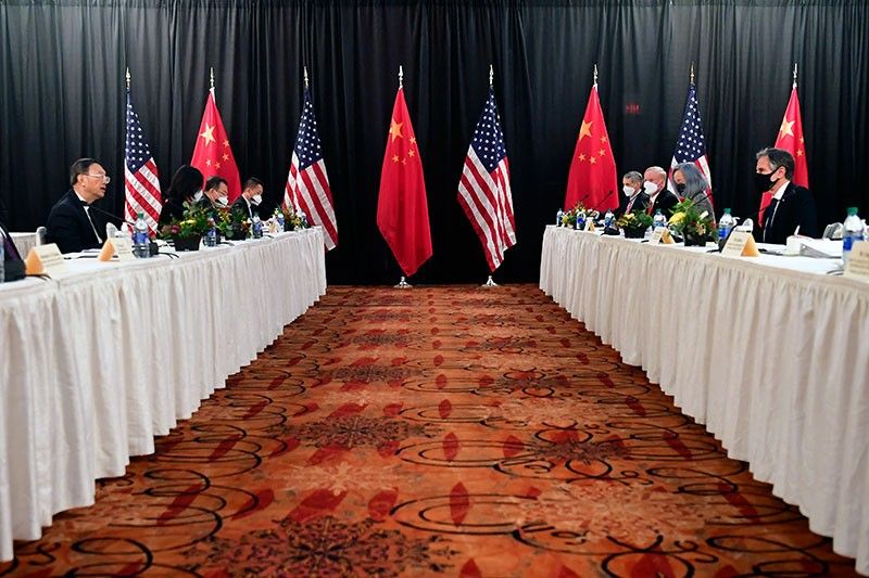 Tough talk at first face-to-face US, China meeting in Biden era
