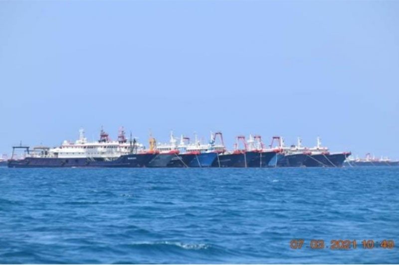 Pilipinas iprinotesta ang 220 Chinese militia ships sa West Philippine Sea reef