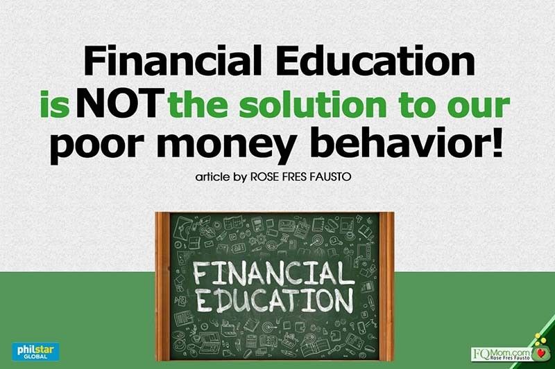 Financial education is not the solution to our poor money behavior!