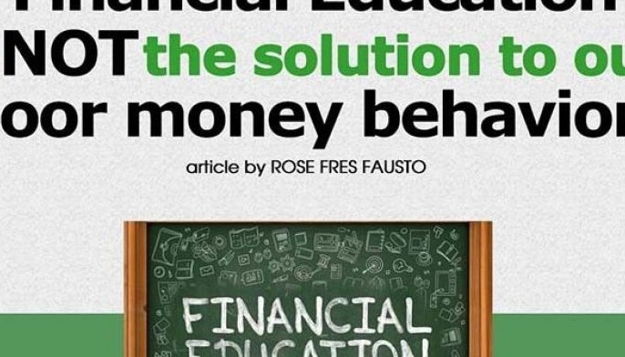 Financial education is not the solution to our poor money behavior!