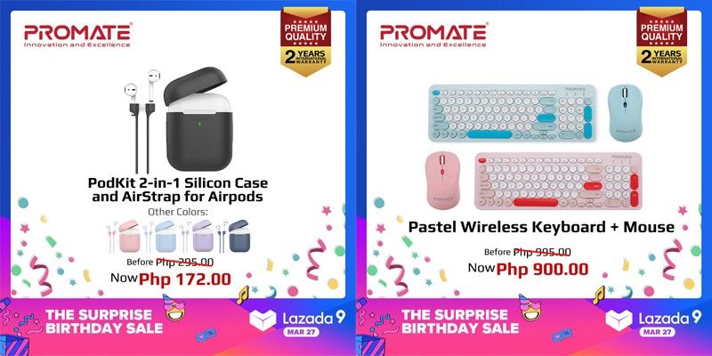 Donât miss up to 70% discount on Promate products at Lazada birthday Sale